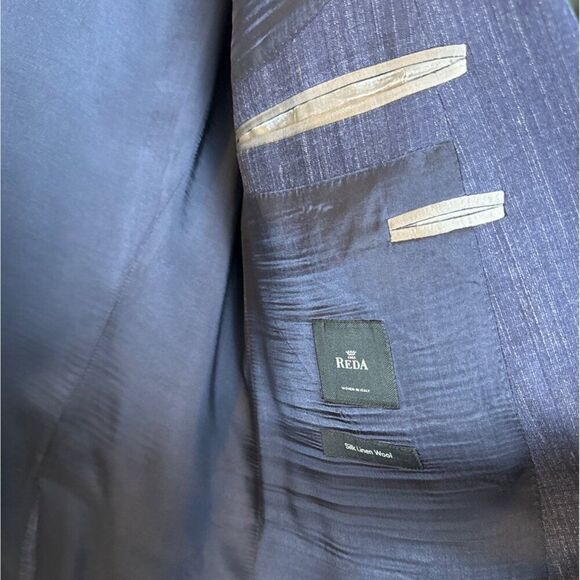 Hugo Boss Men's Blazer Made In Romania Silk Linen Wool Blend Navy Size 40R - Picture 11 of 11